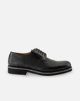 Blucher  en piel grabada color negro para hombre