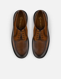 Zapato Blucher cuero piel para hombre suela dentada comfort light