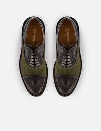 Zapato inglés café florantic para hombre con suela dentada