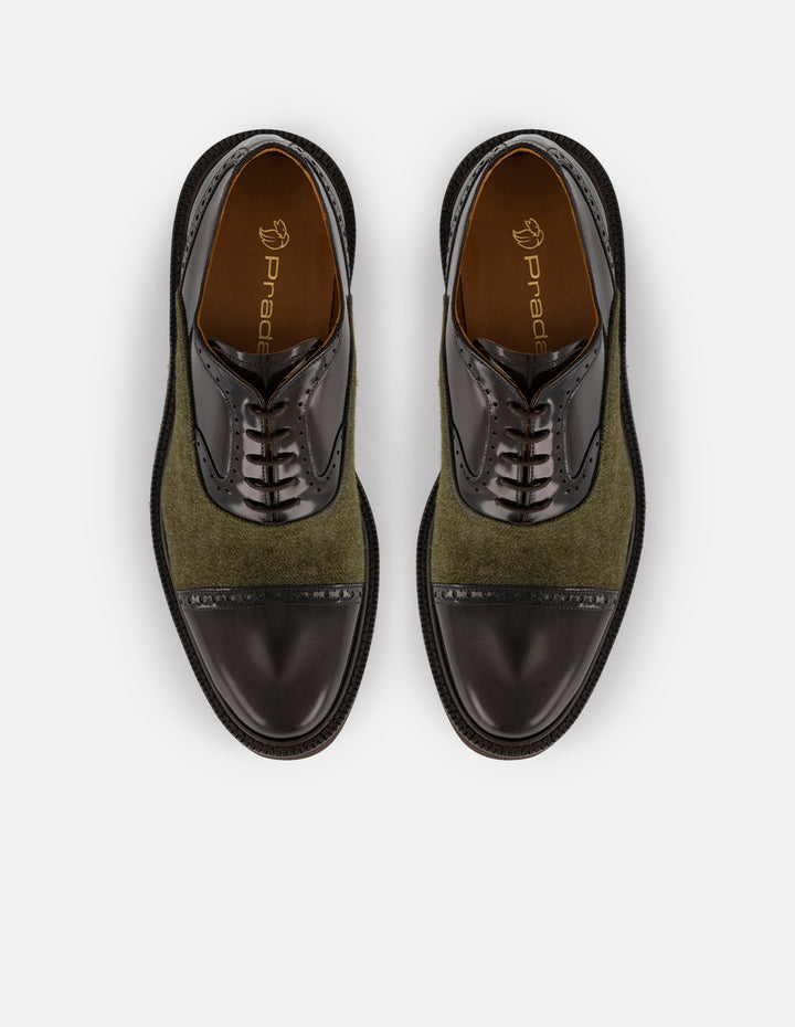 Zapato inglés café florantic para hombre con suela dentada