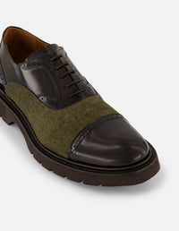 Zapato inglés café florantic para hombre con suela dentada