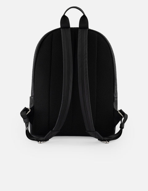 Mochila negra nylon para hombre con acabado acolchado