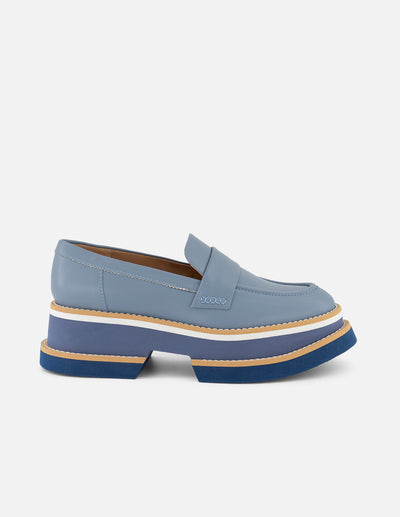 Mocasines de piel para mujer color marrón y detalles en color miel