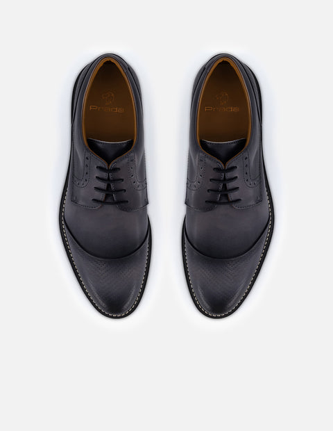 Zapato blucher color gris en piel para hombre