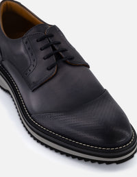 Zapato blucher color gris en piel para hombre