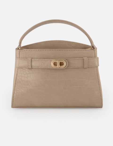 Minibolso nude vegano para mujer con piel tipo coco