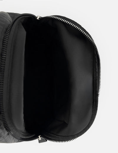 Mochila negra nylon para hombre con acabado acolchado