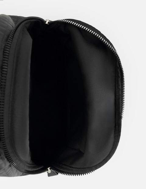 Mochila negra nylon para hombre con acabado acolchado