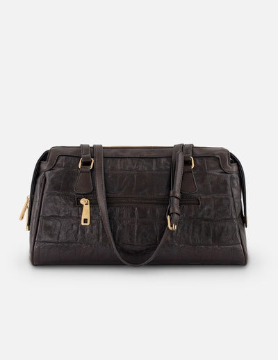 Bolso Bowling café vegano para mujer con grabado tipo coco
