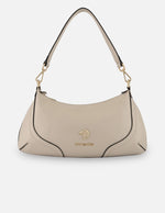 Bolso de hombro blanco piel para mujer con piel grabada