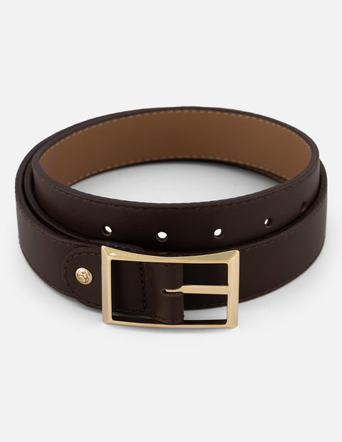 Cinturón bicolor piel para mujer reversible