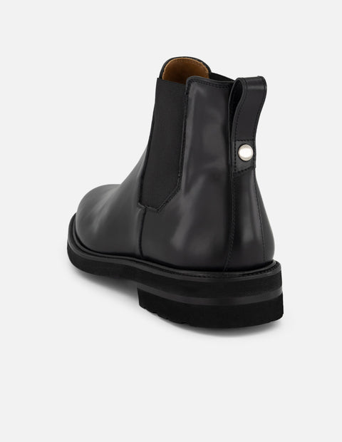 Botines Chelsea negro piel florantic hombre con suela dentada