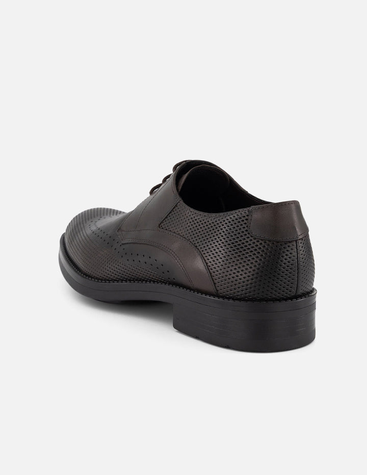 Zapato Blucher café piel para hombre con suela Gum Touch